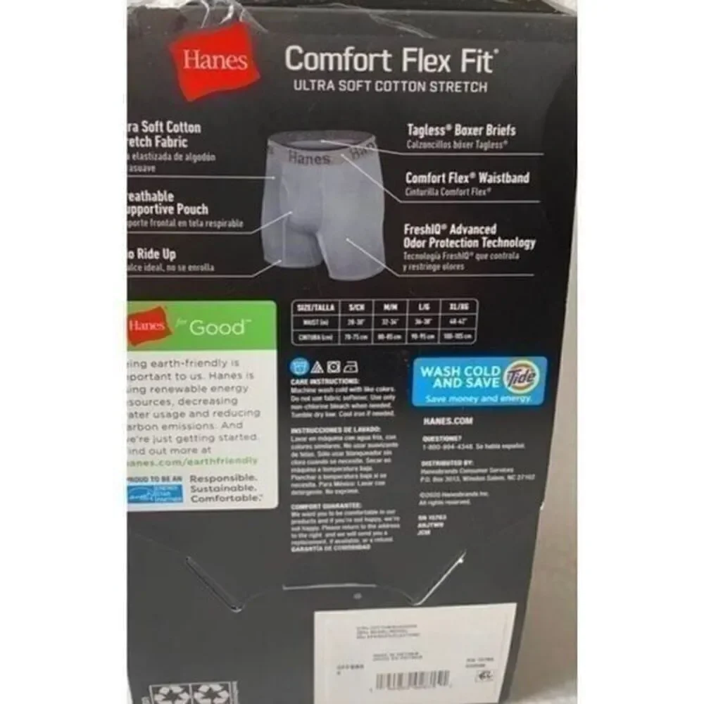 *Hanes Small 5 Tagless Boxer Briefs - waist 28” - 30”
